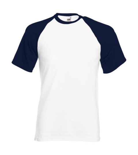 T-Shirt Baseball White/Deep Navy | M