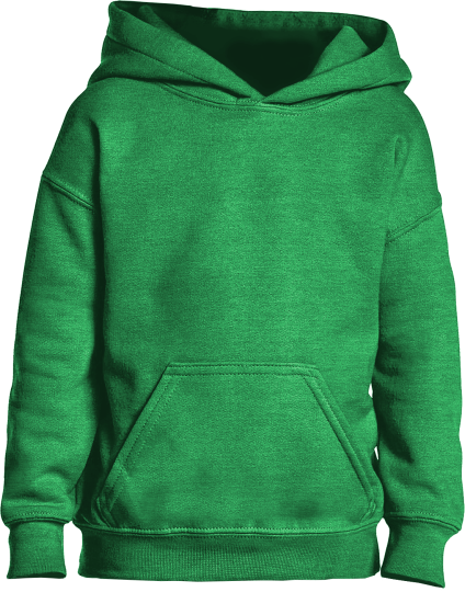 Youth Hooded Sweatshirt Irish Green | L (164)