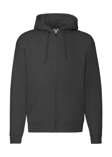 Premium Hooded Sweat Jacket Black | XXL