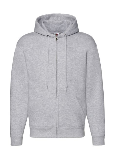 Premium Hooded Sweat Jacket Heather Grey | M