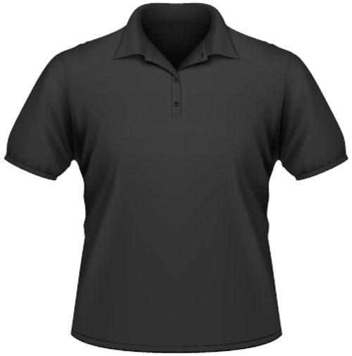 Männer Polo Shirt schwarz | XL