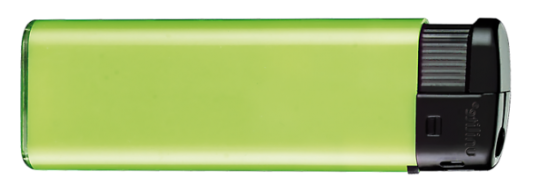 Crazy Elektronik-Feuerzeug einseitig bedruckt green