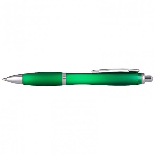 Kugelschreiber Alpen Grün-Transparent