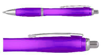 Kugelschreiber Alpen Purple-Transparent
