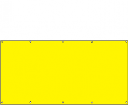 Planentransparent Größe 100 x 200cm gelb