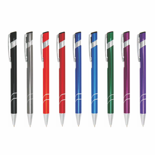 20 Touchpen Kugelschreiber aus Metall mit Gravur 20 verschiedene Farben